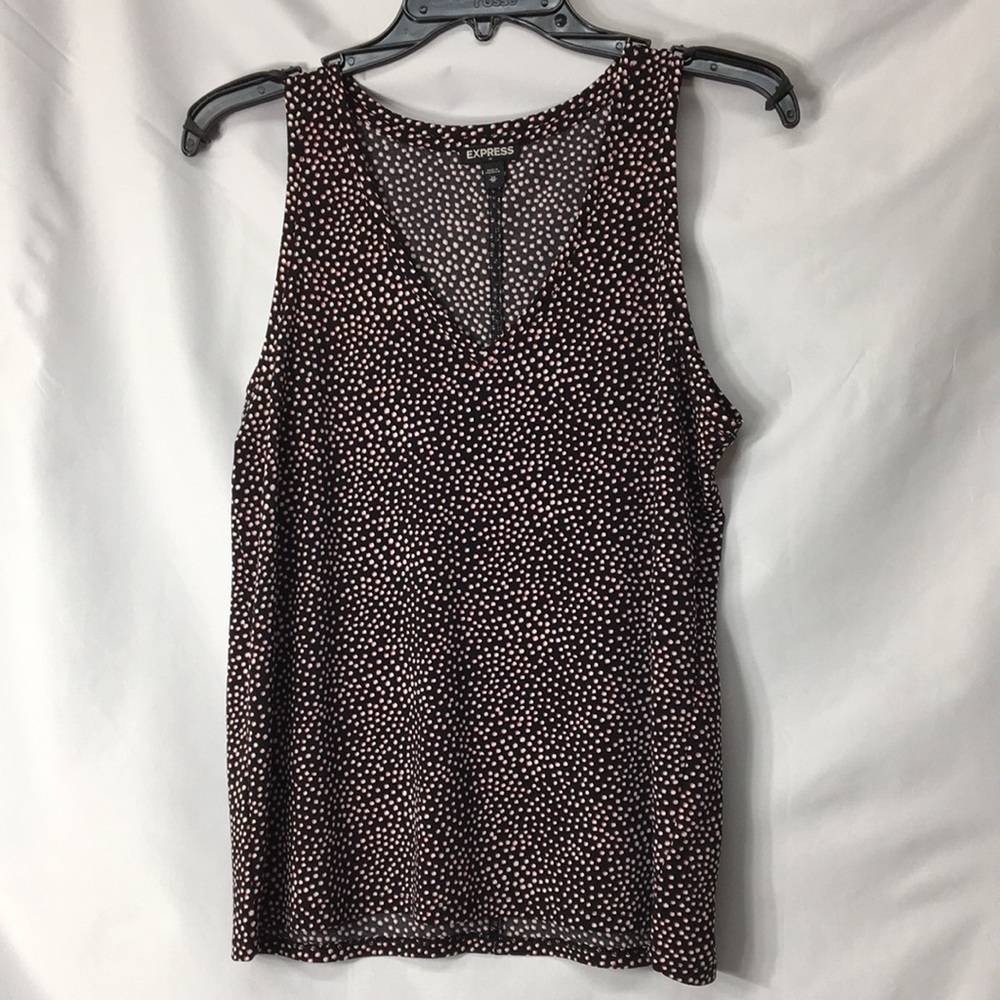 Express Women’s Sleeveless Dotted Top Size XS Like-NEW Condition